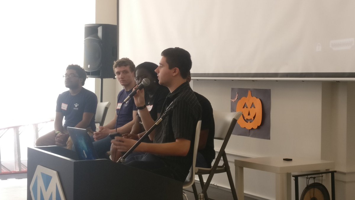 HarshaTtsf's tweet photo. "You have the power to change the world with tech" Make School panel members said to an audience of motivated individuals at Civic Hackathon!
@MakeSchool @teentechsf #TTSFCivHack https://t.co/0PUhfmsRkt