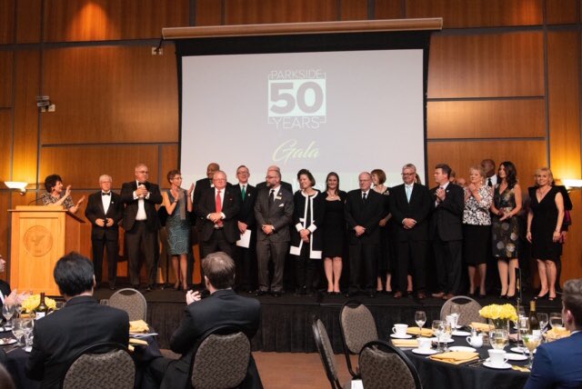 ChancellorFord's tweet photo. Thank you to the @uwparkside Advancement Team, @johnjuwp &amp; @uwparkside Foundation Board for  hosting #realamazing #50years Gala!  Together raised $330k for new Future Focus Scholarship Fund!  #StudentSuccess https://t.co/s71hZjTNCN
