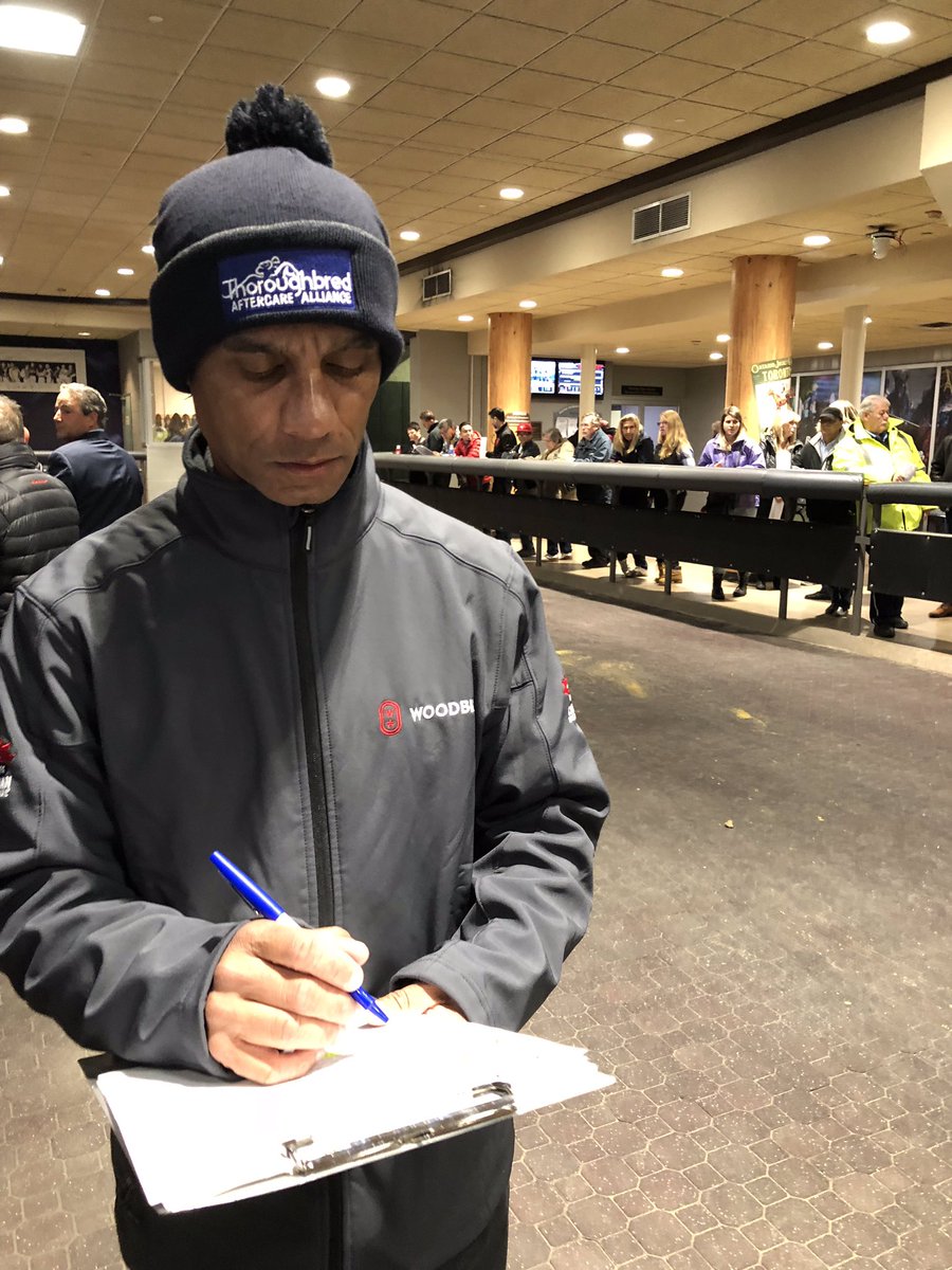 TBaftercare's tweet photo. Paddock judge Harold Fortune repping the TAA at @WoodbineTB on #woint day! https://t.co/CuvC1OyEip