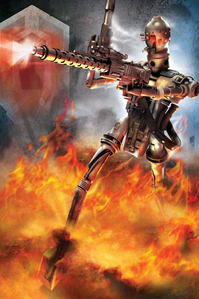 SWLegends's tweet photo. Droid revolutionary and bounty hunter IG-88A managed to successfully transfer his intelligence into the Death Star II and seize full control of the superweapon...

Only to be destroyed in a fiery explosion minutes later by Lando Calrissian.

#StarWars #StarWarsLegends https://t.co/dGyqiw8vzB
