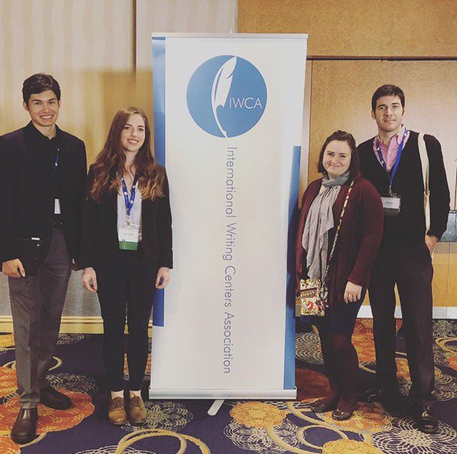 Catholic U. Writing Center at the International Writing Centers Association conference! #IWCA18