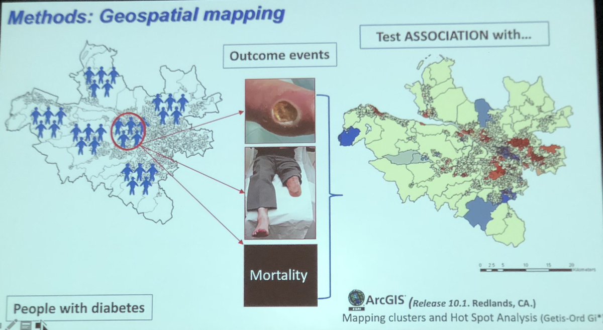 ahmedkayssi's tweet photo. The Scottish experience with creating a detailed, interlinked database for diabetic foot complications using data linkage and geospatial mapping is truly inspiring! #DFCon18 @hwijeysundera @ICESOntario @vasc_surg https://t.co/Nb1Ygm4ISU
