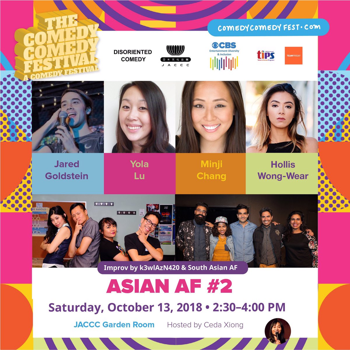 itscomedycomedy's tweet photo. OH YEAH! Start your Saturday with some #comedycomedyfest! Our 2nd Asian AF variety show starts at 2:30pm! Tickets still available at https://t.co/trMjbXGODP!! https://t.co/5y2scCr2j1