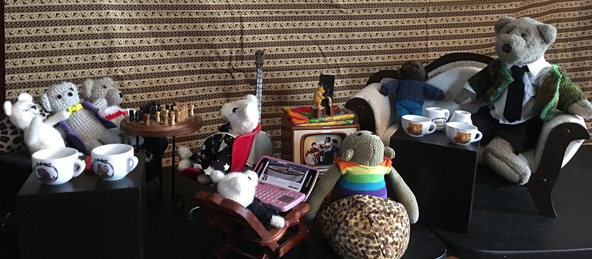 I hope I am not in the wrong time slot.  <a href="/ToddyFur/">Toddy Furrington</a> is a very dear friend to me who loves his tea. Here we are enjoying some in his honour. Also I love he sees the bright side and this photo is the bright side of a  cold day. #OTLFP #FurryTails