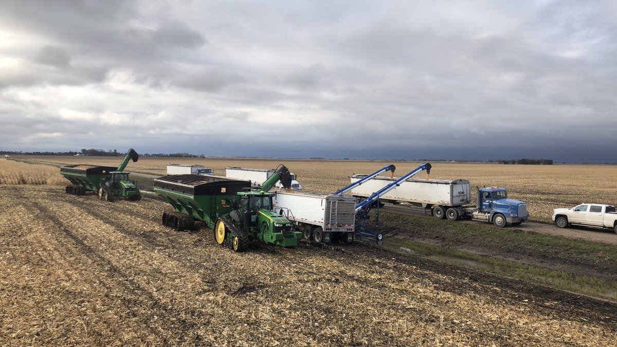 Doing whatever it takes to keep on truckin! #harvest18