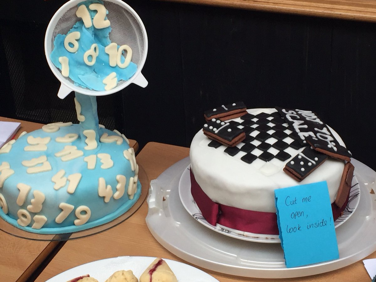 643Lewis's tweet image. Maths and cake - a wonderful combination 😍 #mathsconf17
