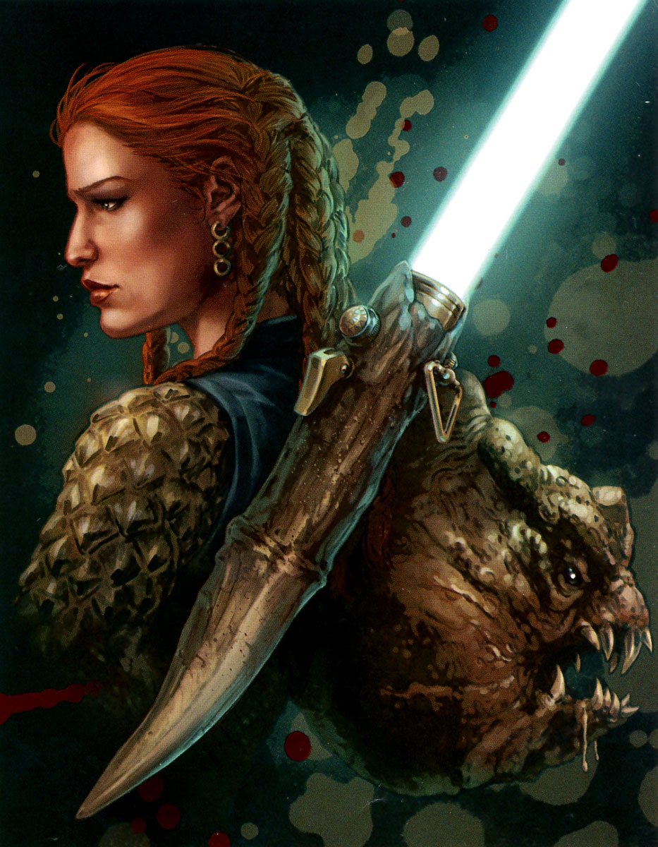 SWLegends's tweet photo. Tenel Ka was a one-armed Jedi Knight, Dathamori Witch, &amp; Queen Mother of the Hapan Empire, giving her by far one of the most impressive business cards in the galaxy.

In addition to the above, she wielded a Lightsaber made from a kriffing rancor tooth.

#StarWars #StarWarsLegends https://t.co/5L1y5WUndE