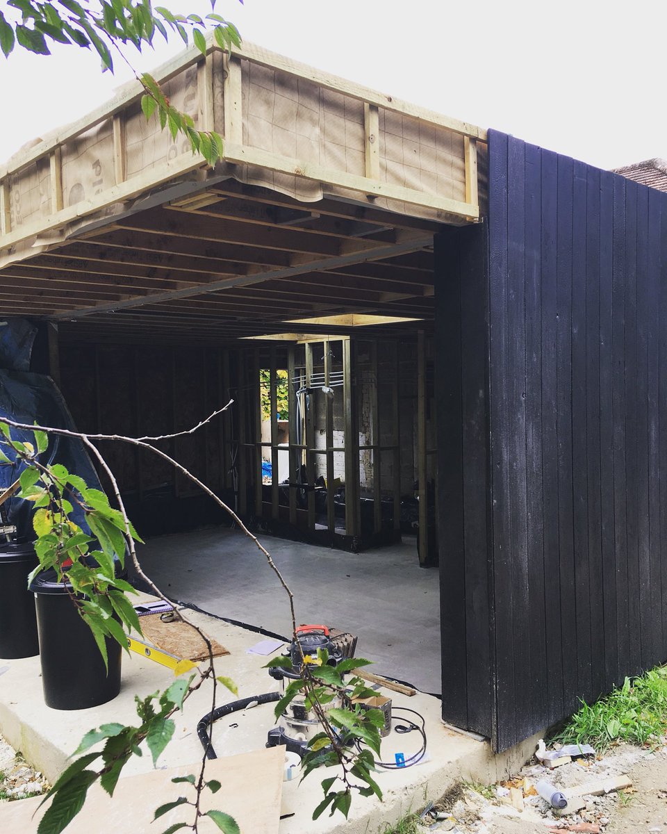 RAProjects's tweet photo. Woodside Cottage structure and cladding almost is complete! | Sussex | 10/18 #woodsidecottage #oldandnew #copthorne #sussexarchitecture #rashidaliarchitects #londonextensions #residentialdesign #residentialextension #oldandnew #londoninteriors #rashidaliarchitects https://t.co/Mkavn2z0vA