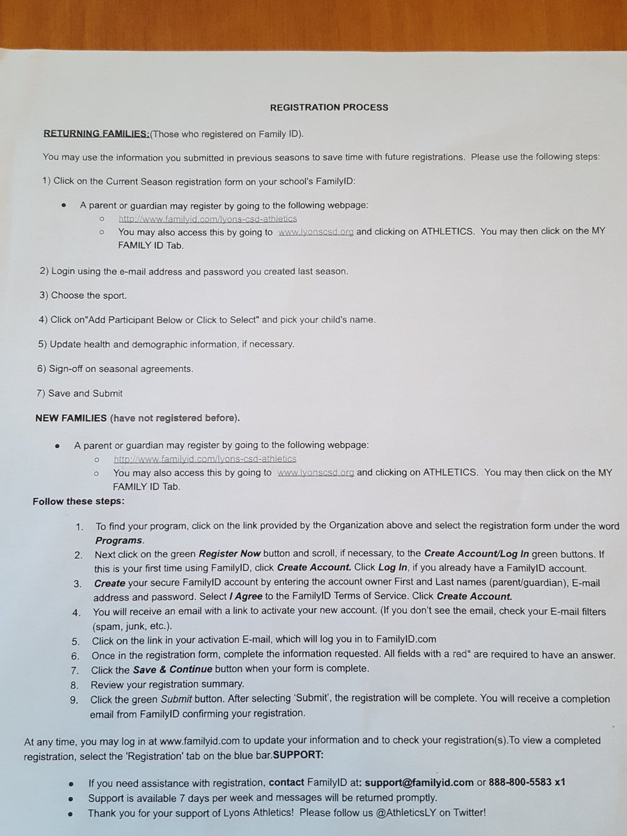 LCShealth's tweet photo. Attention winter athletes: It's time to sign up for the winter sports.  A parent or guardian must register you online using Family ID.  Instructions are listed below.   If you should have any difficulty please contact Family ID customer service at 888-800 5583 option 1. https://t.co/5DdBEpAwUs