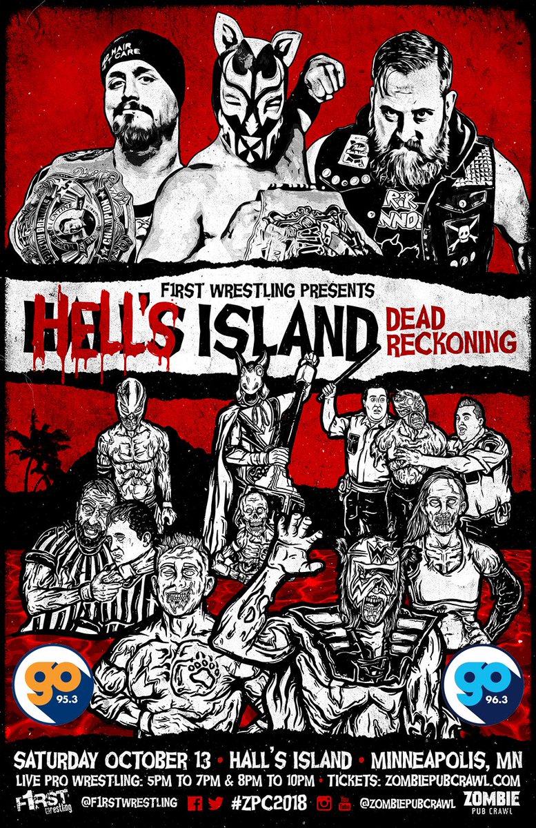 f1rstwrestling's tweet photo. THE GATES ARE OPEN!
Come find us at the @zombiepubcrawl...
It’s easy, we’re on the map!
🧟♂️🍻🧠🧟♀️
LIVE PRO WRESTLING:
5pm to 7pm & 8pm to 10pm
#ZPC2018 https://t.co/dYzMZe57U6