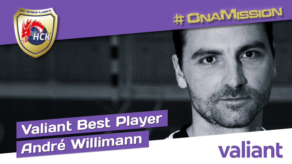 HCKRIENS's tweet photo. Valiant Best Player | beim Heimsieg über Basel gab es nach der bärenstarken Leistung von André Willimann kein Vorbeikommen an unserem Torhüter. Herzliche Gratulation «Willi» zur Auszeichnung @ValiantBank Best Player!
#onamission #hckriensluzern #valiantbestplayer #valiantbank https://t.co/MwWwgKR5b7