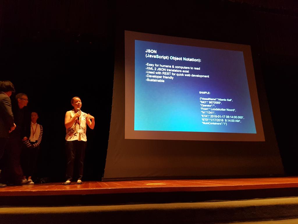 outreach75's tweet image. Pitching has begun. Great stuff for judges to sink their teeth in at #chainporthack LA