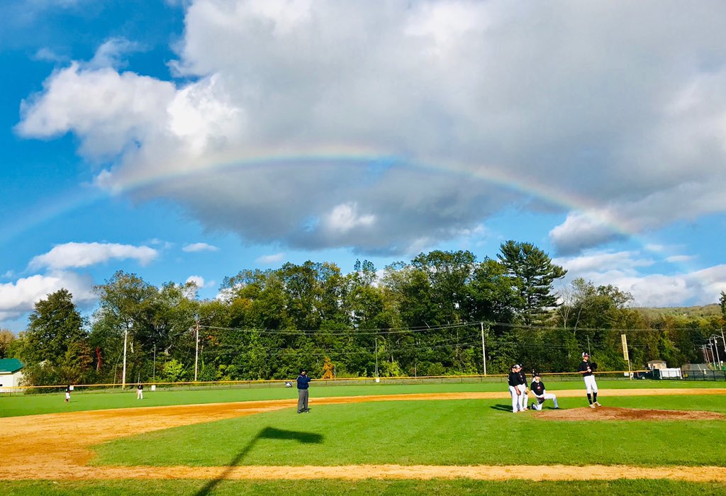 TheBABoys's tweet photo. Bridgton 9, AP Academy 0. After a wet start to the day, things turned out pretty good for the #BABoys. @seaneddington24, @conorkiely5, and @Joey15Barrett had big days at the plate, while @samuelgray32 &amp; @ryanbrown1218 combined on the shutout. https://t.co/QQEsi0FKQ8