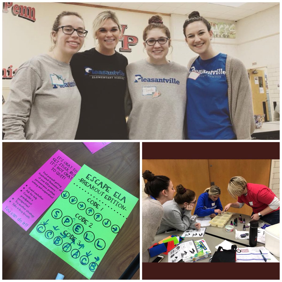 Lots of fun at the <a href="/techcsd/">#techcsd</a> conference today with <a href="/mccarthyPLV/">Madisen McCarthy</a>  @MissWyatt28 #polarpride 💻⌨️