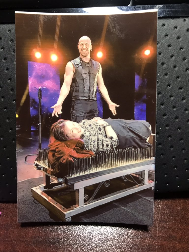 Amazing show tonight by @Illusionists7 at @waterburypalace ! Shoutout to @TheDaredevil for using me as the guinea pig! Call me up next time you need another cinderblock smashed on your stomach! 😂 #somuchfun