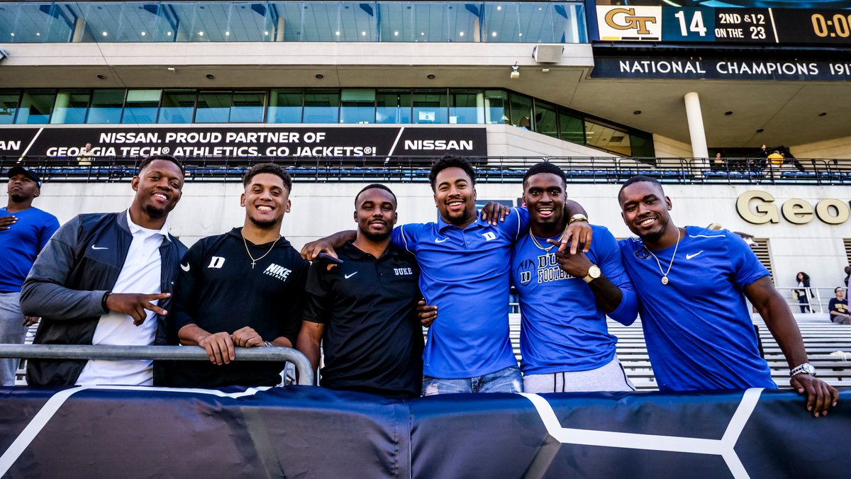 DukeFOOTBALL's tweet photo. Great to see so many #DukeGang alums in Atlanta today. 

#ForeverDuke https://t.co/tyh76VnKFC