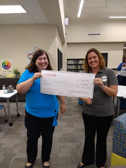 Congratulations to Jennifer Head, winner of CCALMS first ever Shark Tank Mini Grant competition. #CobbLMS