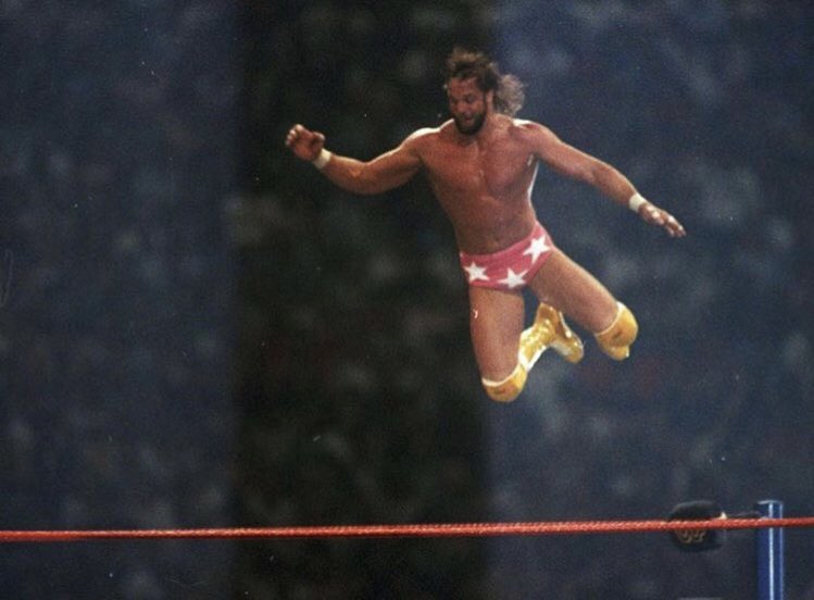 ShamansWorld1's tweet photo. Air Savage!!! #machoman #randysavage #wwf #wwe #oldschoolwrestling #vintagewrestling #elbowdrop https://t.co/sXPvjIayIY