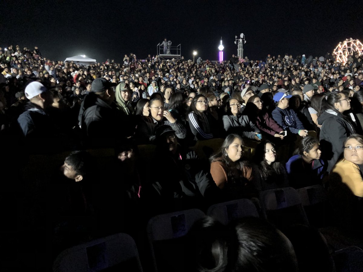 navajotimes's tweet photo. Rapper Nelly brings in a huge crowd during the Western Navajo Fair Saturday night in Tuba City! https://t.co/QNKEWFJptm