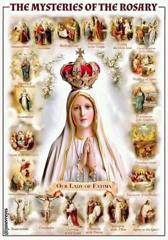 PrayerGodAmen's tweet photo. The Mysteries of the Rosary of Our Blessed with OurLady Fatima.
#AveMaria #God #LordJesus https://t.co/8OcY40EcPr