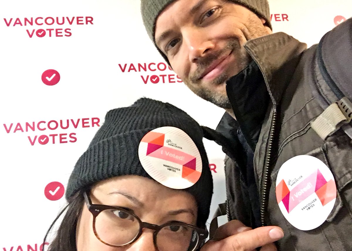 Advanced voting done ✅ 🗳You can vote in advance now until Wed Oct 17, 8am-8pm. We went to City Hall and even with having to correct the spelling of my name, it was fast & painless! Election Day is Sat Oct 20! #VancouverVotes #vanpoli #vanelxn