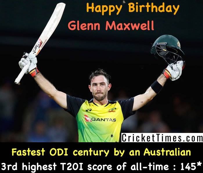 Happy Birthday, Glenn Maxwell  