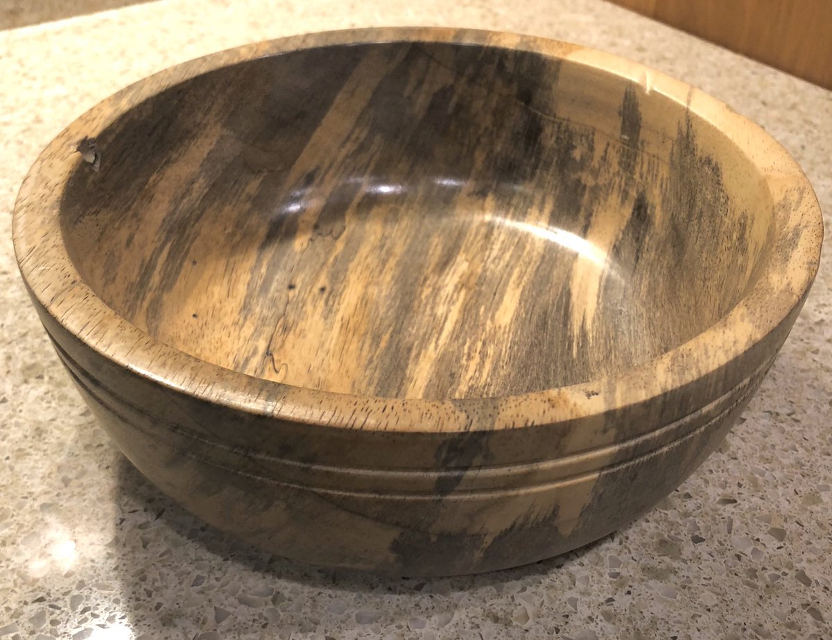 My first project using Chinese Tallow  #chinesetallow #wooden #bowl  #lathe #woodturning