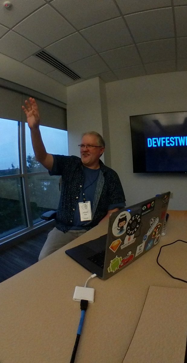 marshallpittman's tweet image. @adamhill so long #DevFestWeekend2018