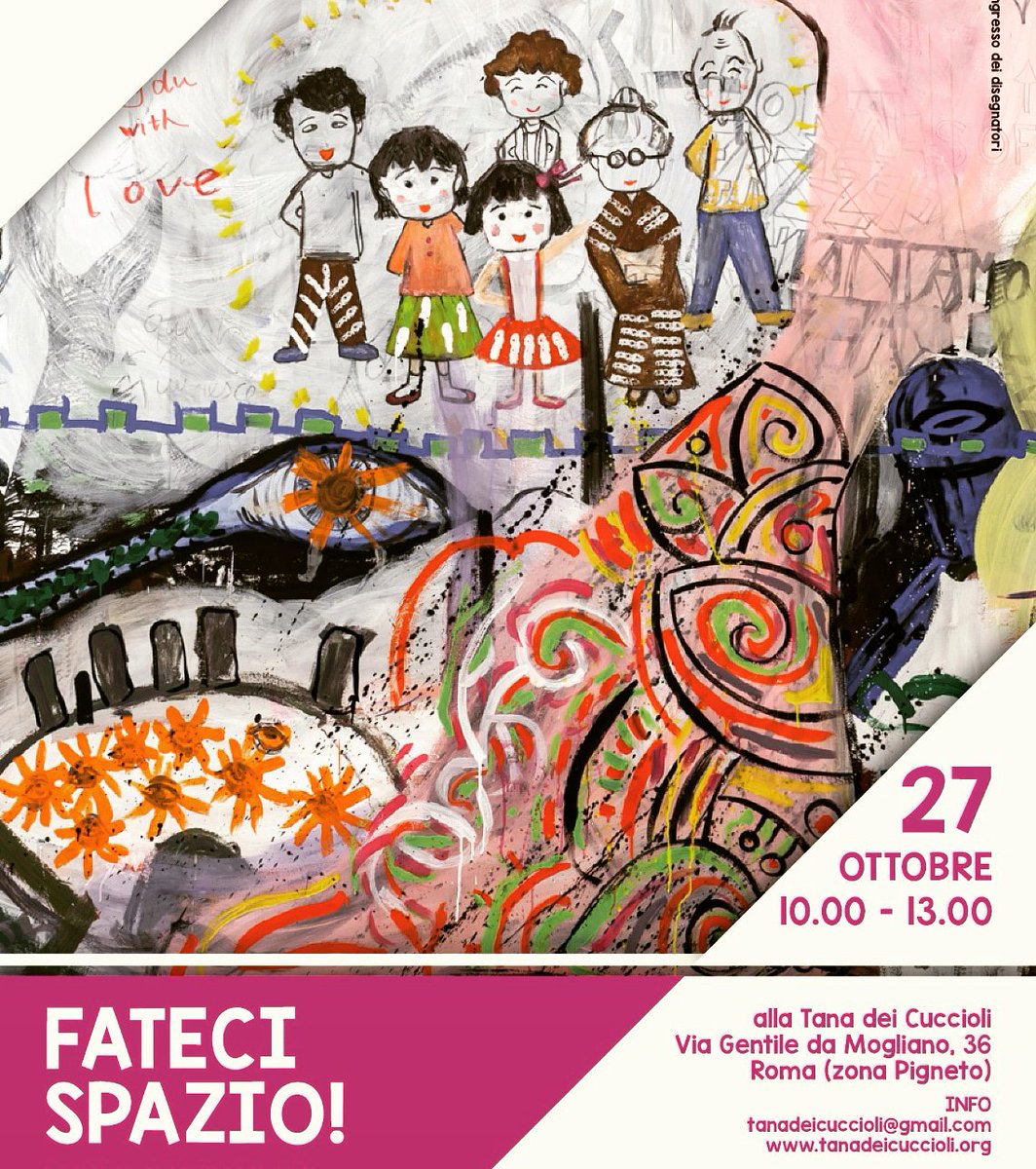 Fateci spazio! Infanzia, genitorialità, verde, cura e spazio comune: tutto in un parchetto che apre le sue porte alla città!

Ci vediamo alla Tana dei cuccioli