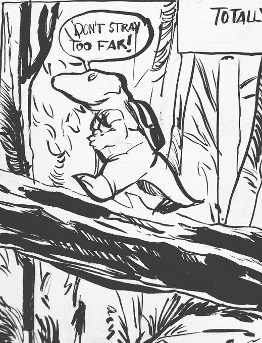 Another peek ? I was only drowned in my day job for the longest time and now I'm also drowning in things that I care about. I need to make some miracles happen in the next two days #inktober #inktober2018 