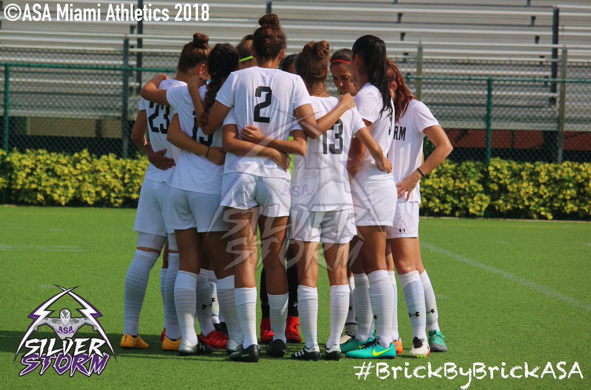 ASASilverStorm's tweet photo. Halftime
@ASAMiamiWSoc 1, @efscsoccerwomen 1.
#SecondHalfReady #BrickByBrickASA #BeatEFSC https://t.co/5jhqNaPCXO