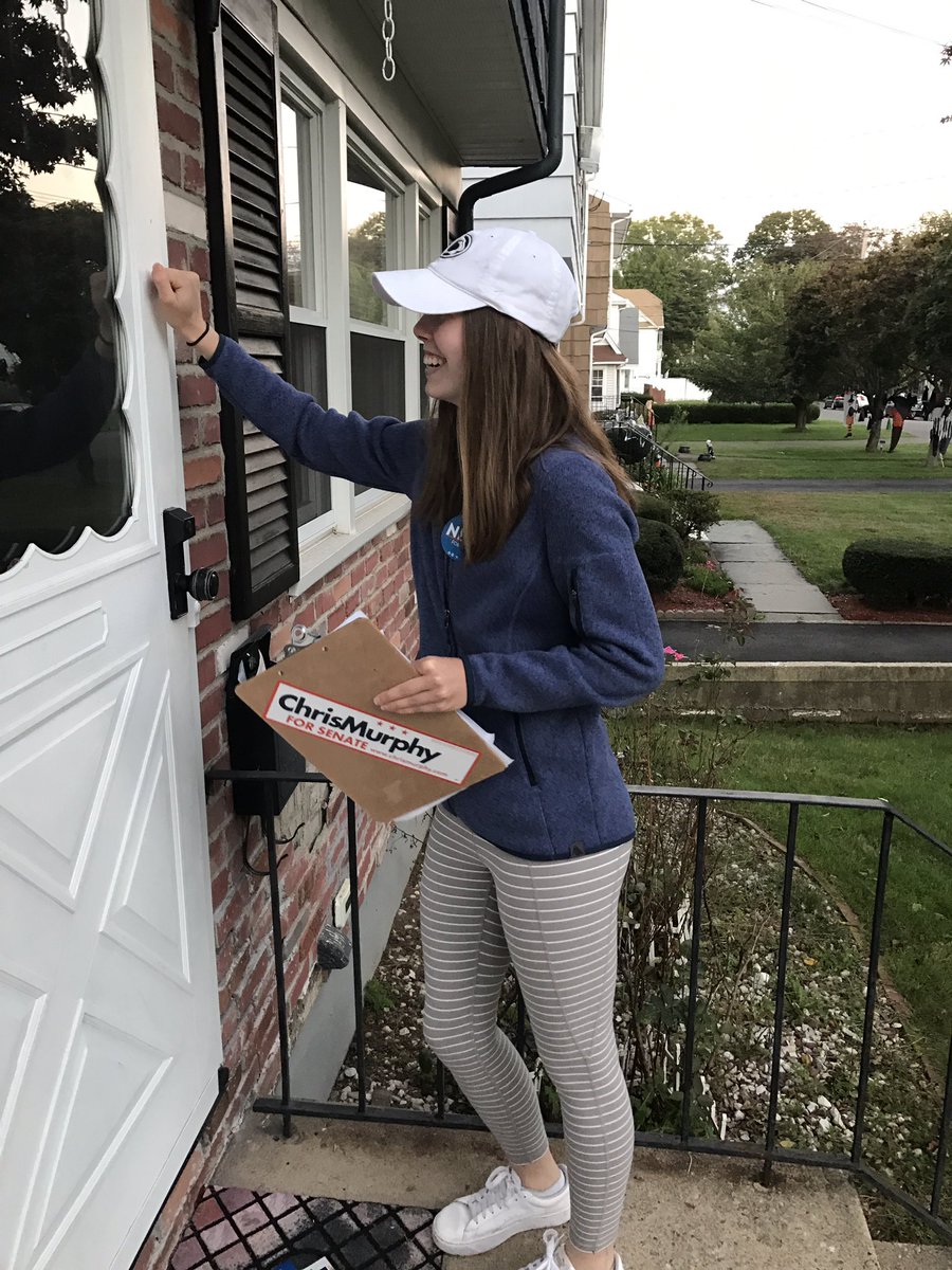LillyCasiraghi's tweet photo. Knocking on doors again today! #FightBackCT #FightBackFellows #KeepCTBlue #RegionFourTheWin #GetOutTheVote https://t.co/zuxm6FJXhX