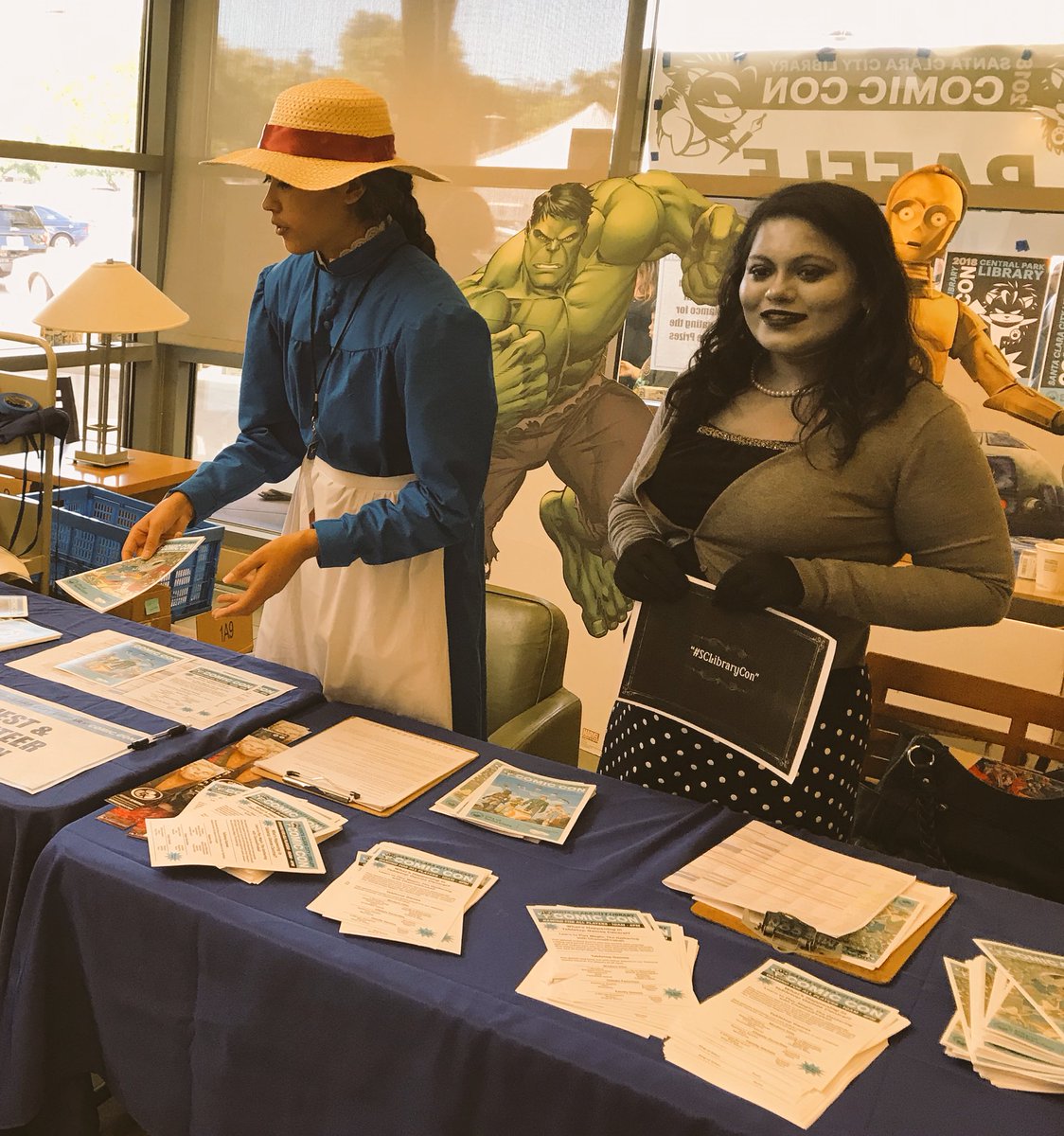 CaliLenka's tweet photo. #sclibrarycon is made possible by the creative and hardworking @SantaClaraLib staff, volunteers and @SantaClaraCity. Thank you!!! https://t.co/KLAd5TwTr3