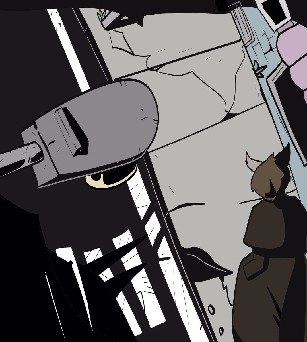 PapayaPodcast's tweet photo. Drawings of @Brainwash_Gang upcoming game #damnview built from nothing https://t.co/eRfsfhfd2Y