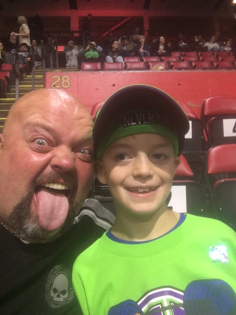 JimmiJones74's tweet photo. #WWEBinghamton Best 8th Birthday EVER... first event for the little guy. https://t.co/RjpzqNdqQ0