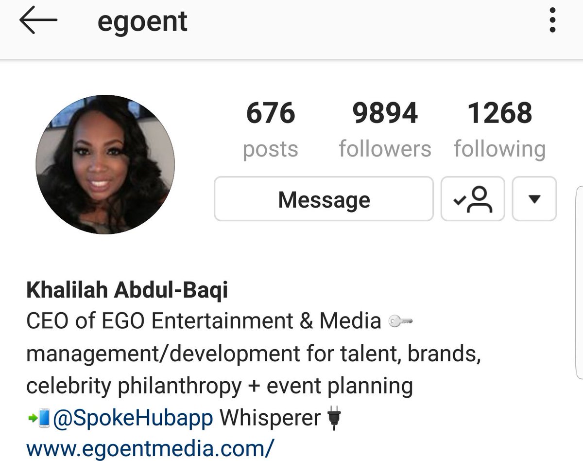 Khalilah Abdul- BaqiIG: egoentCEO of Ego Entertainment & Media