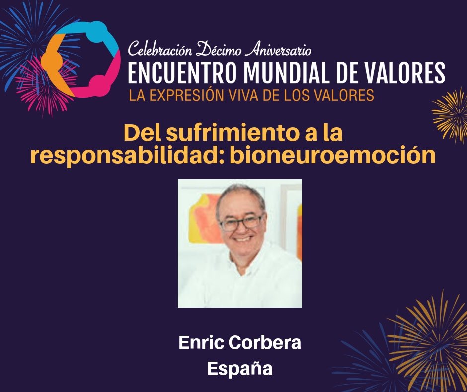 EMValores's tweet photo. El cierre de este dia lo realiza Enric Corbera con el tema “Del sufrimiento a la responsabilidad: Bioneuroemocion” #bioneuroemoción #EnricCorberaInstitute #EnricCorbera #pabellonm #10EMV #EncuentroMundialdeValores https://t.co/A858M1qfu4