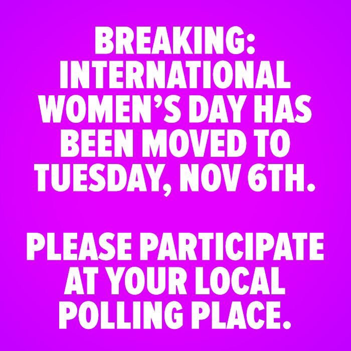 #GOTV #WomensDayIsNov6th! How do we fight back against the #suppression, the #Misogyny, the #racism, the #sexism, the #hate, and the lack of #EqualityForAll? #DemocratsMustVote!! #VoteThemOutNov6th #BlueTsunami2018 #WomenRising #WomanPower #DemocraticWomen #Democrats #Time2Fight