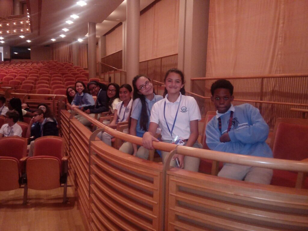 7th grade enjoys a performance at the beautiful Adrienne Arsht Center for the Performing Arts for the second annual Kitty Hawk production.