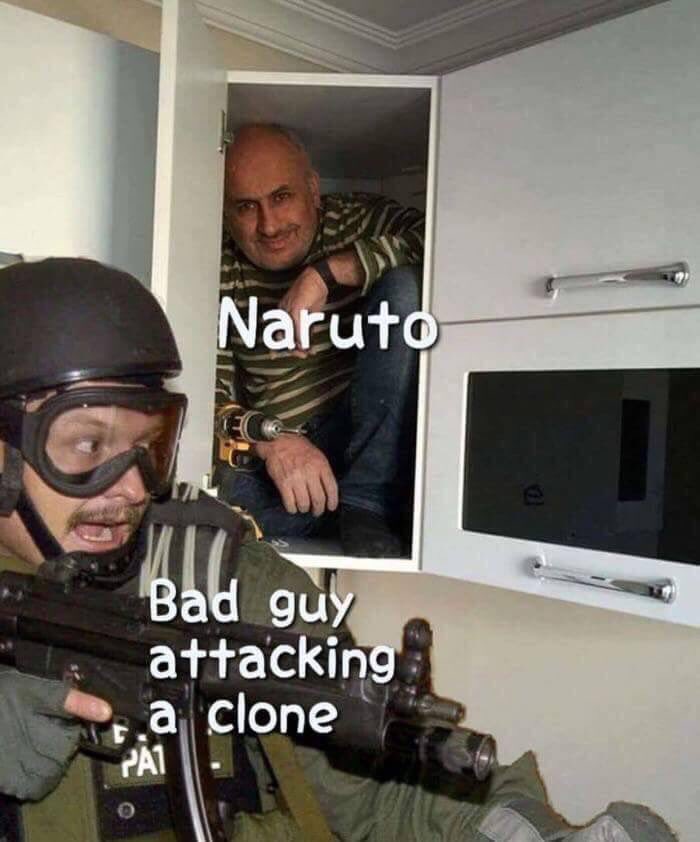 Naruto in every single fight