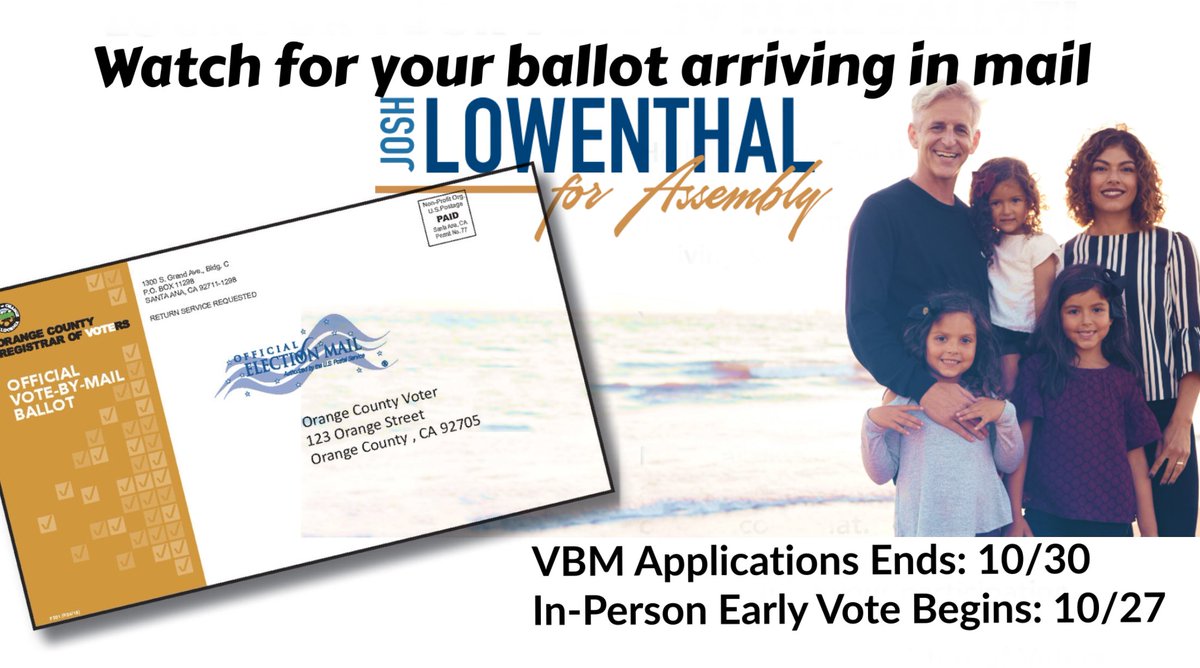 JoshLowenthal's tweet photo. 🙋🏾 Power is knowledge. 
✍🏽 Be an informed voter. 
📚 Know the issues. 
📢 Make your voice heard. 
🇺🇸 Stand for what you believe in. 
📫 Mail in ballots are out in #California. 
🗳 VOTE! #ImWithJosh72 
🔁 RT if you are too! https://t.co/iUnxmEx9cI