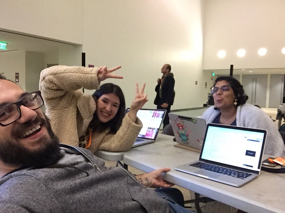gaspersopi's tweet image. Nothing beats #hacking on a saturday evening at @medialab. “Soundiary” team in the house #hackingarts2018
