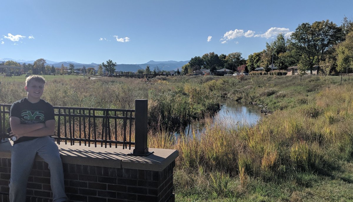 sheathomas's tweet photo. Another beautiful day, this time in Ralston Creek, a @FloodControlDis project providing flood protection and open space in Arvada. #YESon7G https://t.co/JpFUlPCn3H