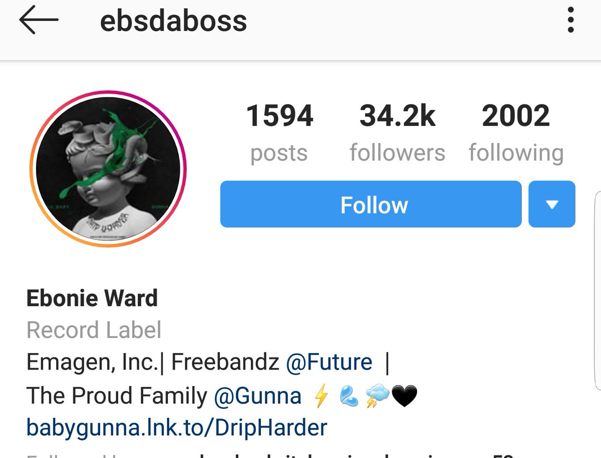 Ebonie WardIG: EbsdabossBrand manager for Future's Freebandz labelEmagen Inc