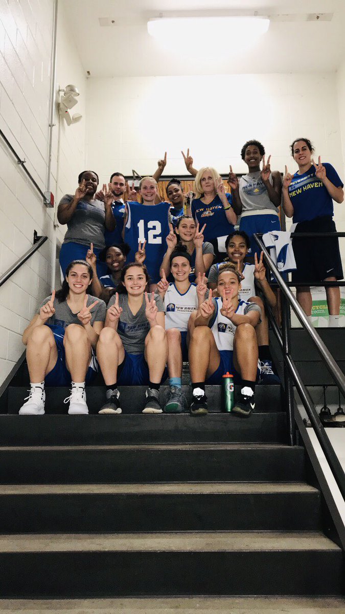 UNewHavenWBB's tweet photo. Women’s Hoop is giving a shoutout to Eric #12😎
#WesupportEric
#NE10Family
@aicathletics  @NewHavenSAAC https://t.co/kjcNmkaF6z