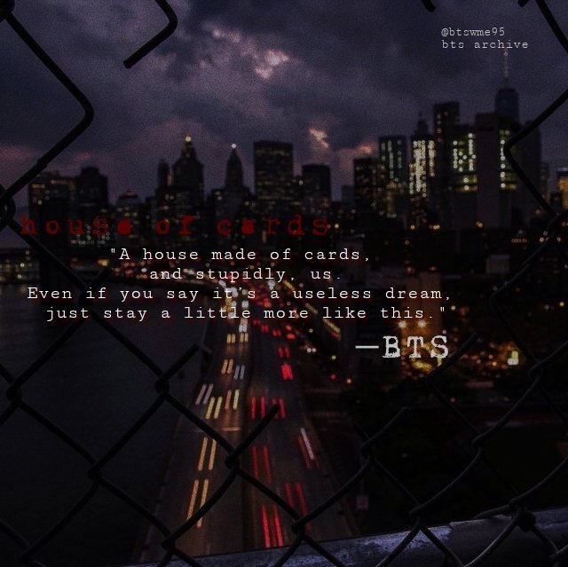 btswme95's tweet photo. House Of Cards♥️♣️BTS
↻     ◁ II ▷     ↺ 
@Donnia_Fay 💗
@BTS_twt https://t.co/w9JAV974Uc