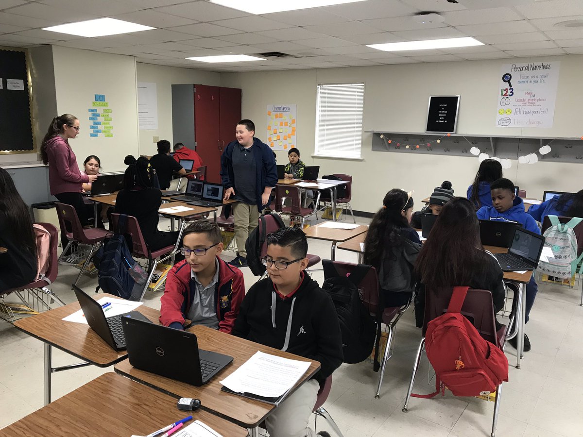 ELAwithMsC's tweet photo. Had a fun Friday creating @flipgrid videos to demonstrate our understanding of vocabulary! Ended class with a game of @getkahoot to review figurative language. 😎 #tmstigervillage #tmstigerpride https://t.co/pllA8RlDEU