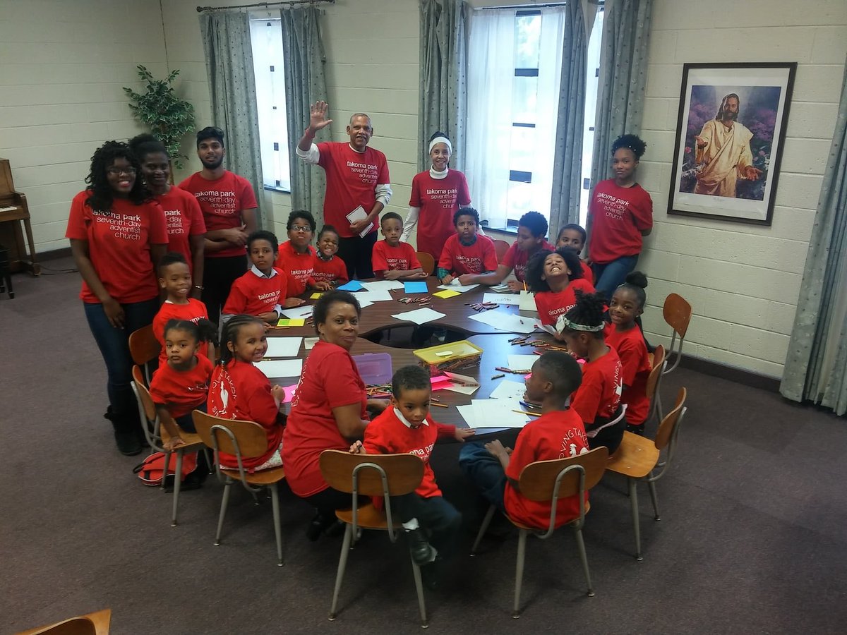 thetpchurch's tweet photo. Today for #TPCService Sabbath, our Young people worked on art work and card creation for the residents of the assisted living centers. #TPCCares https://t.co/VRjMJNyARc