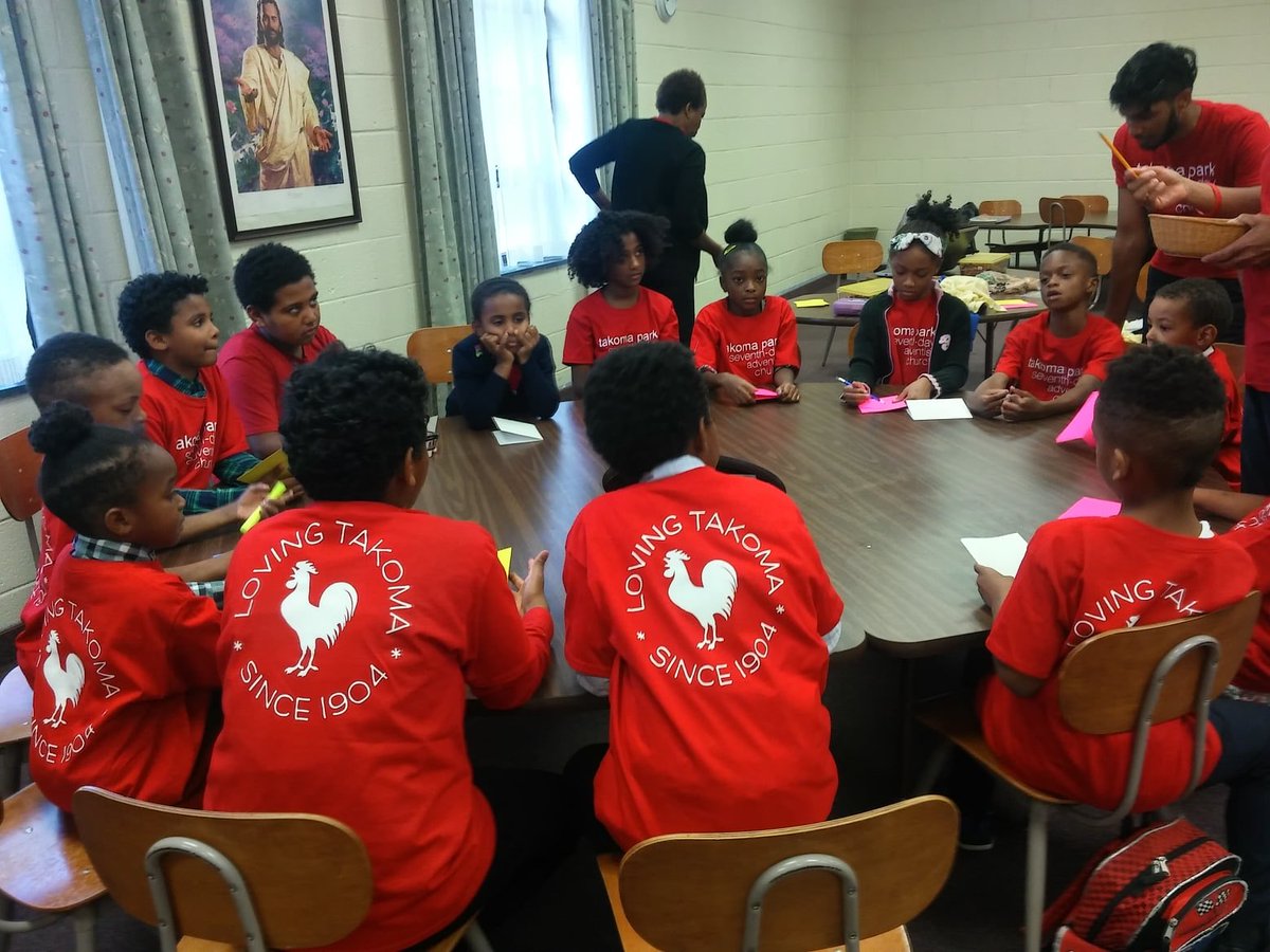 thetpchurch's tweet photo. Today for #TPCService Sabbath, our Young people worked on art work and card creation for the residents of the assisted living centers. #TPCCares https://t.co/VRjMJNyARc