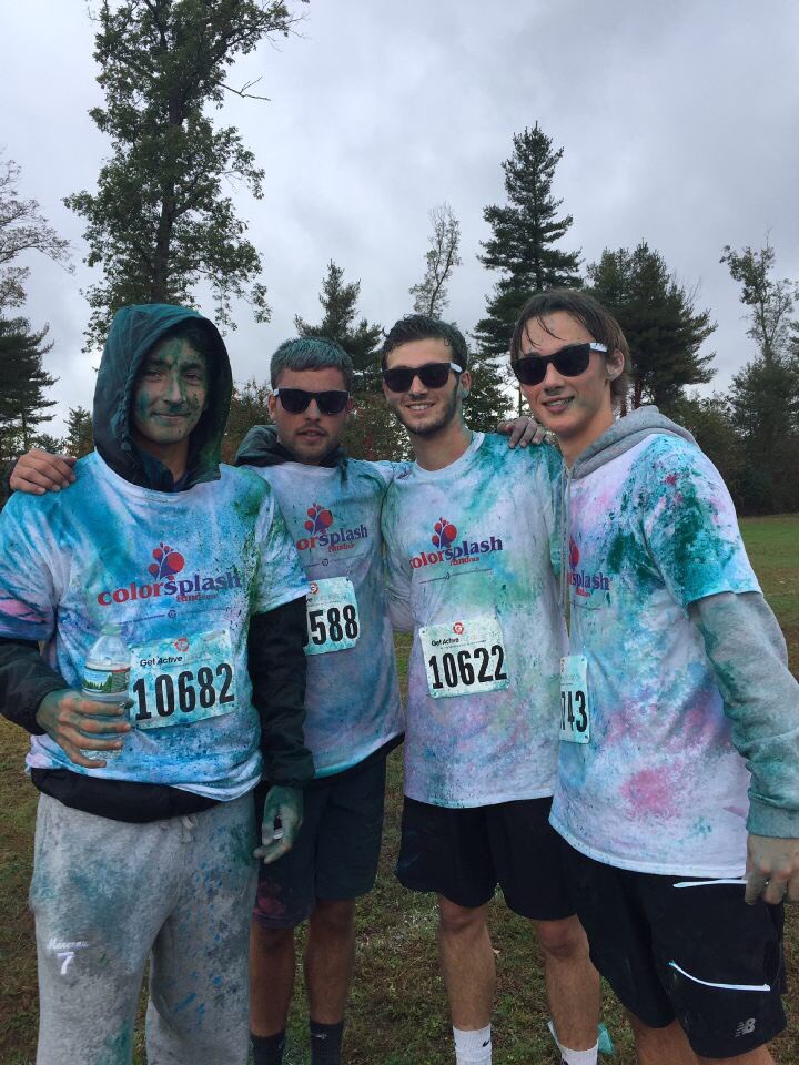 Chaug_StuCo's tweet photo. Here are some great pictures from the Color Run! Look at all those smiles! #runtogetherfighttogether #peeps4sweet https://t.co/7KctaS1tMj